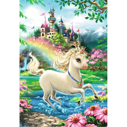 Ravensburger Under 100 Piece Puzzles Unicorn Castle 35 Piece Puzzle