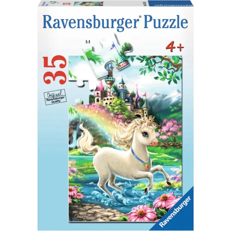 Ravensburger Under 100 Piece Puzzles Unicorn Castle 35 Piece Puzzle
