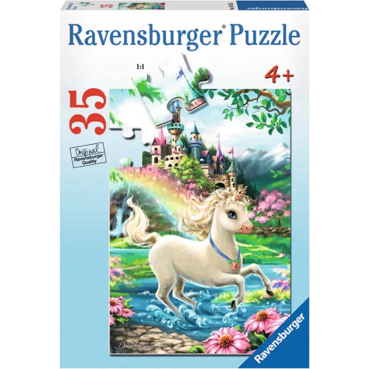 Ravensburger Under 100 Piece Puzzles Unicorn Castle 35 Piece Puzzle