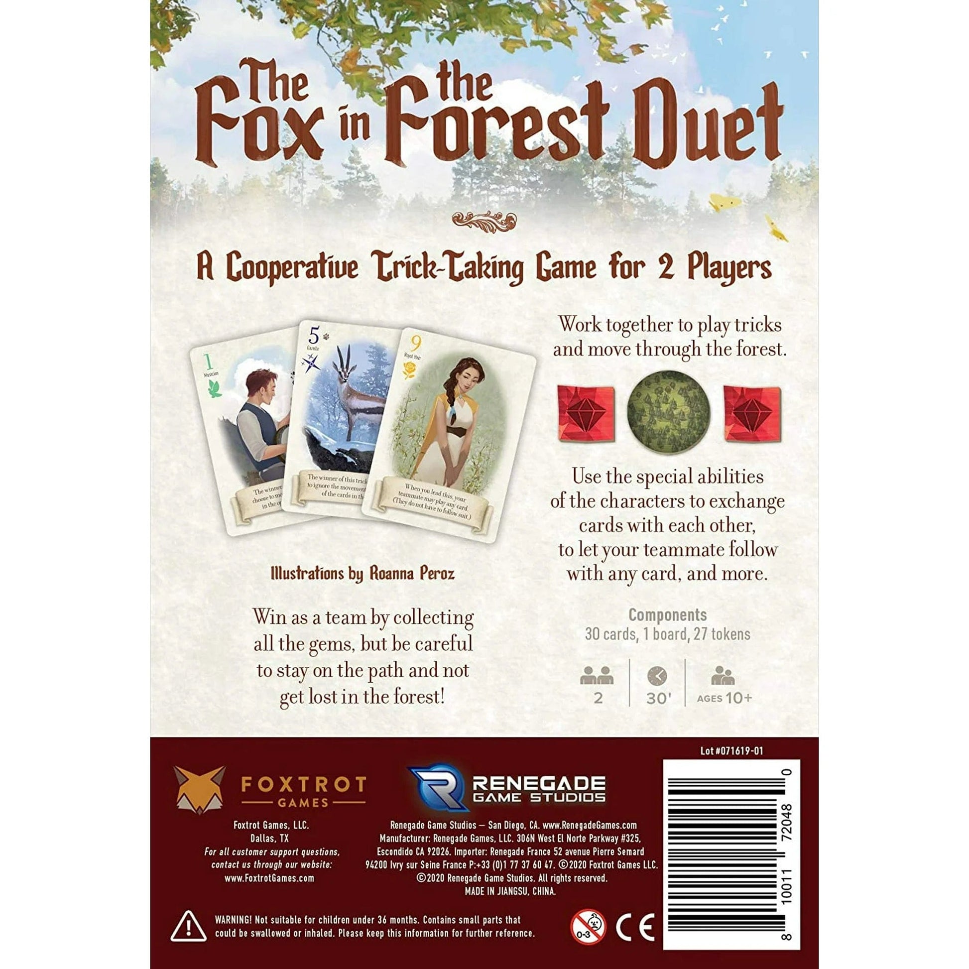 Renegade Game Studios Card Games Default The Fox in the Forest: Duet