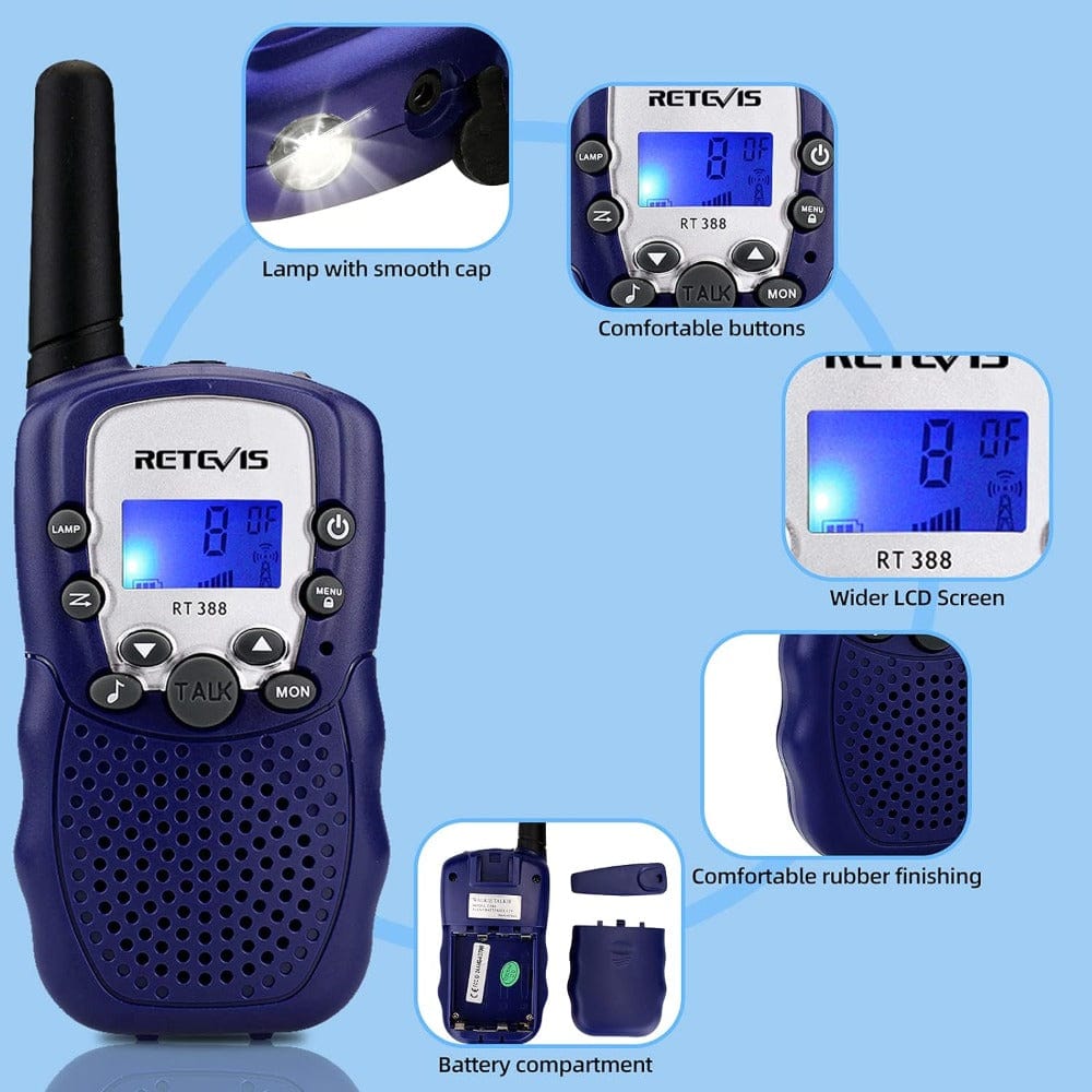 Retevis Walkie Talkie Default Walkie Talkies - Dark Blue