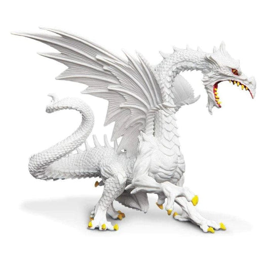 Safari Ltd Miniature Dragons 10120 Glow in the Dark Snow Dragon