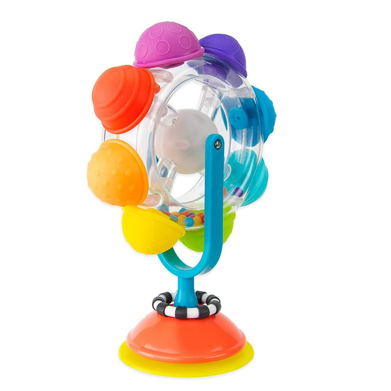 Sassy Infant Sensory Toys Light Up Rainbow Reel Tray Toy