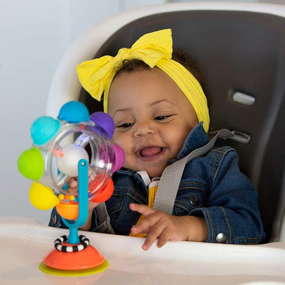 Sassy Infant Sensory Toys Light Up Rainbow Reel Tray Toy