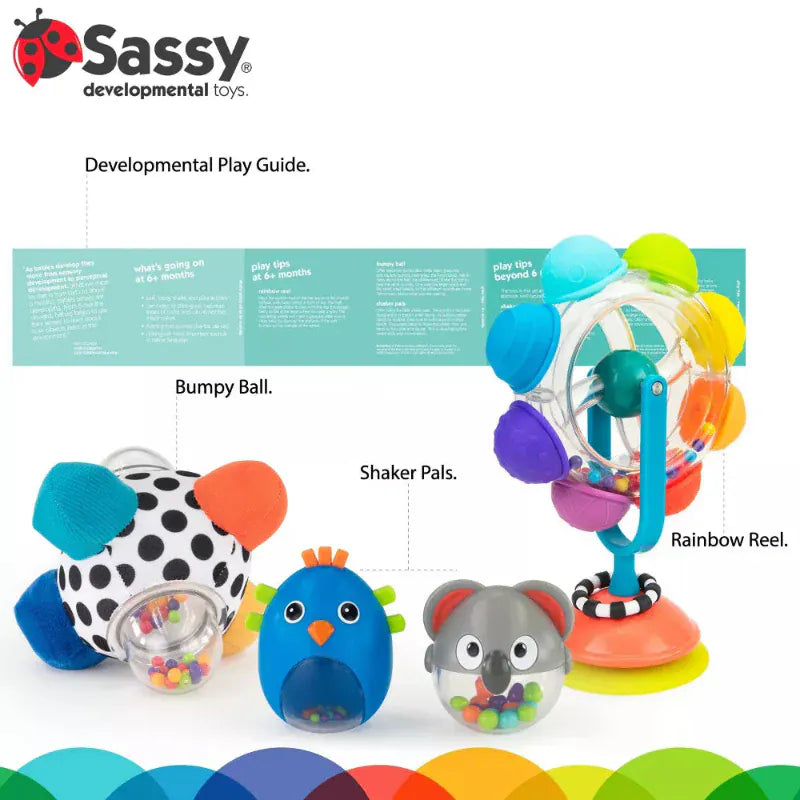 Sassy Infant Sensory Toys Move & Groove Baby Box