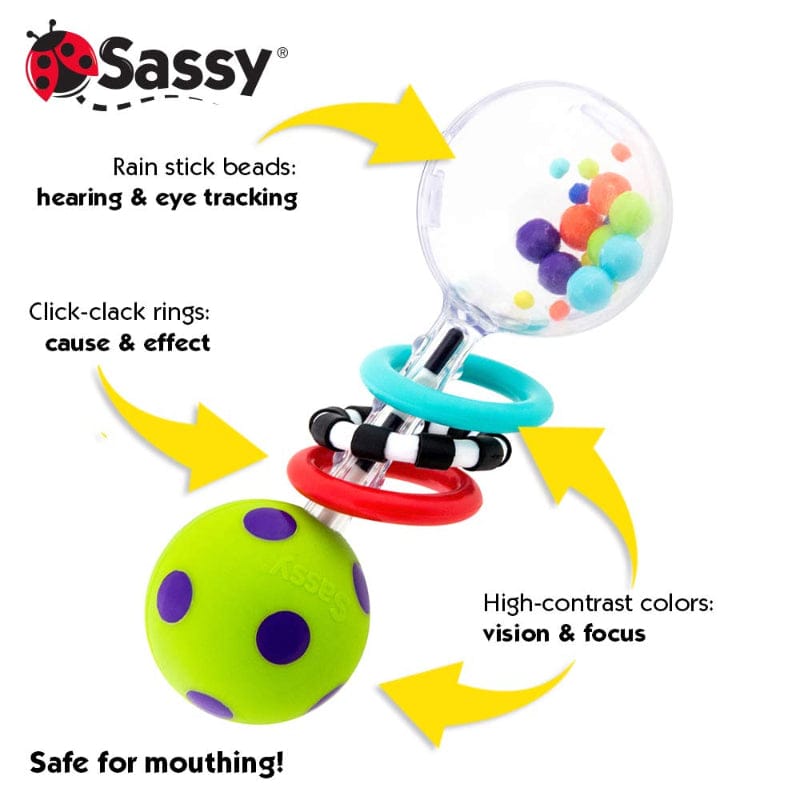 Sassy Rattles & Teethers Spin Shine Rattle