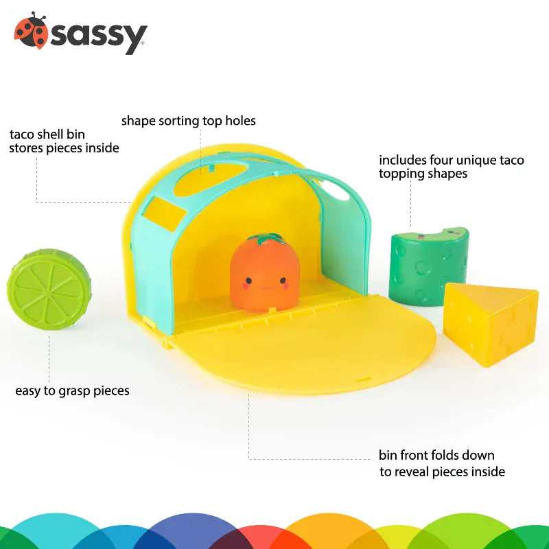 Sassy Shape Sorters Taco Takeout Shape Sorter