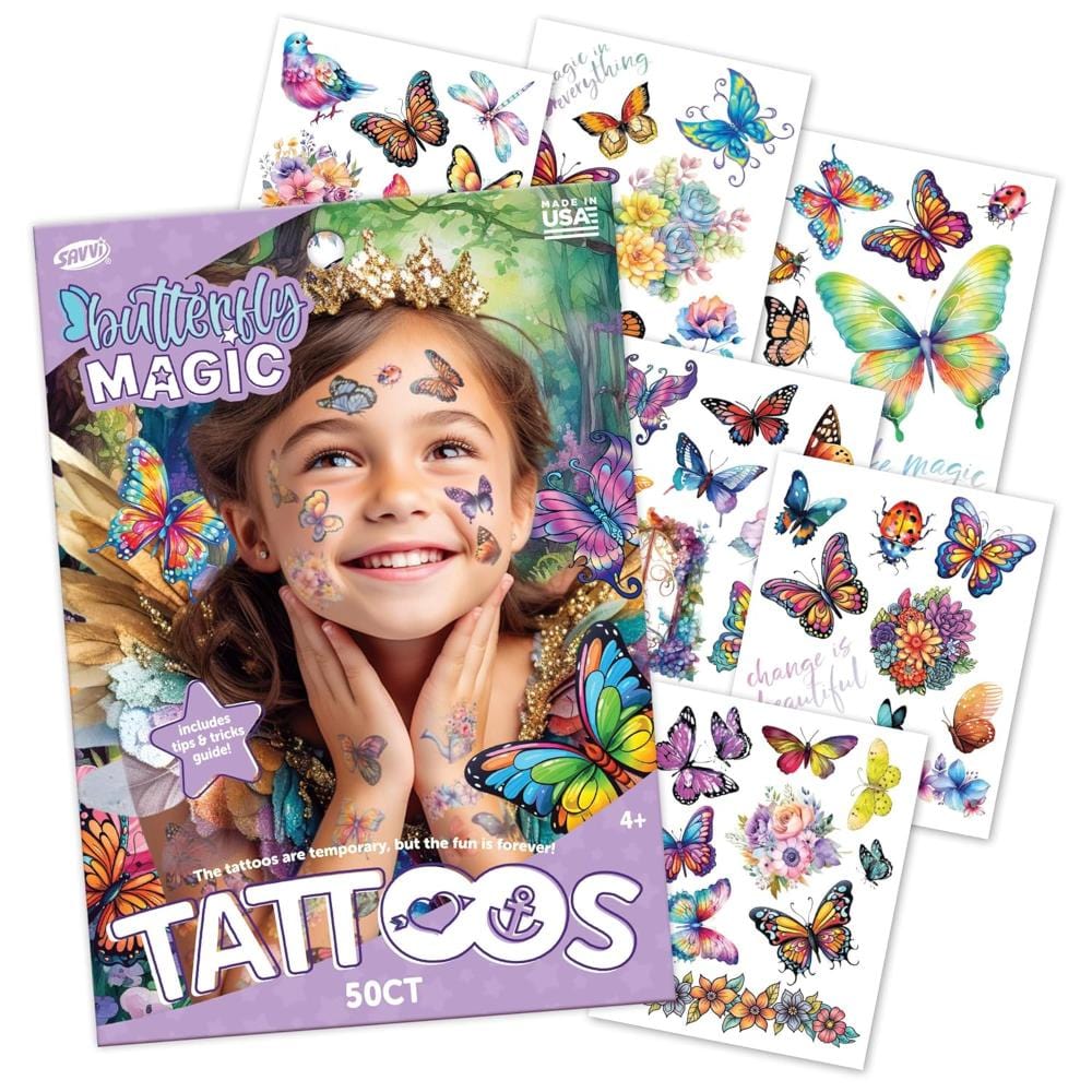 Savvi Temporary Tattoos Default Butterfly Magic Tattoos