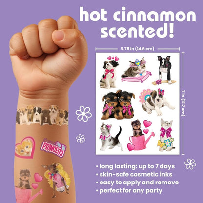 Savvi Temporary Tattoos Default Furry Friends Scented Tattoos