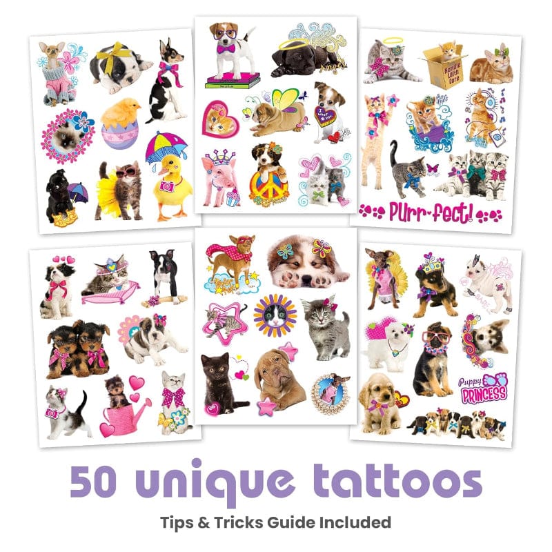 Savvi Temporary Tattoos Default Furry Friends Scented Tattoos