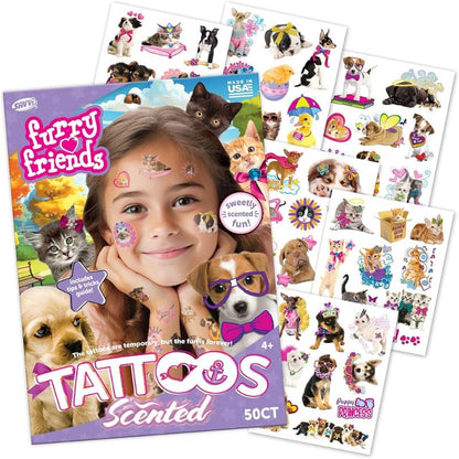 Savvi Temporary Tattoos Default Furry Friends Scented Tattoos