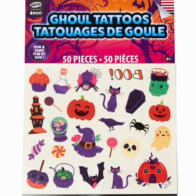 Savvi Temporary Tattoos Default Ghoul Tattoos