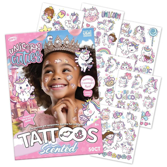 Savvi Temporary Tattoos Default Unicorn Cuties Scented Tattoos