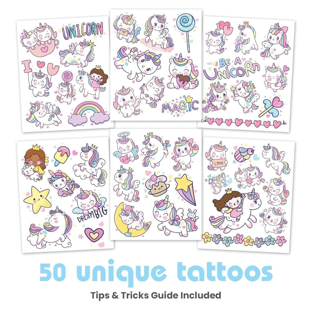 Savvi Temporary Tattoos Default Unicorn Cuties Scented Tattoos