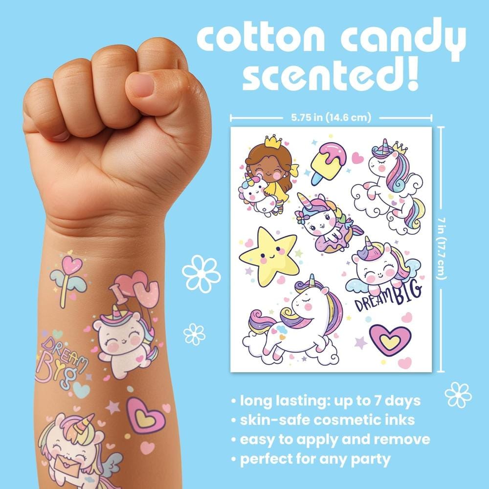 Savvi Temporary Tattoos Default Unicorn Cuties Scented Tattoos