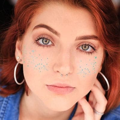 Savvi Temporary Tattoos Stars Metallic Freckle Face Tattoos