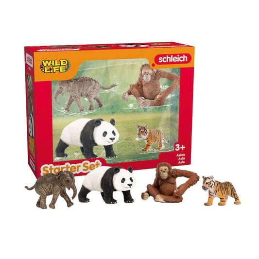 Schleich Miniature Jungle WildLife HOLIDAY 42736 Wild Life Asia Starter Set