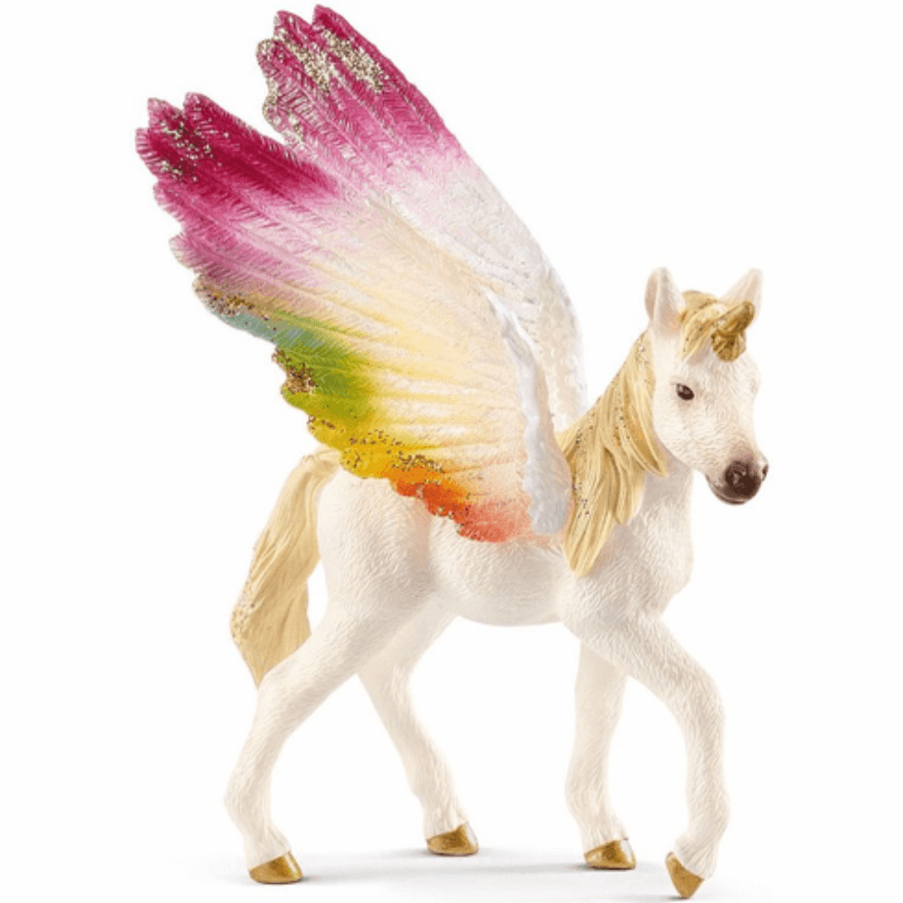 Schleich Miniature Mythical Horses 70577 Winged Rainbow Unicorn Foal