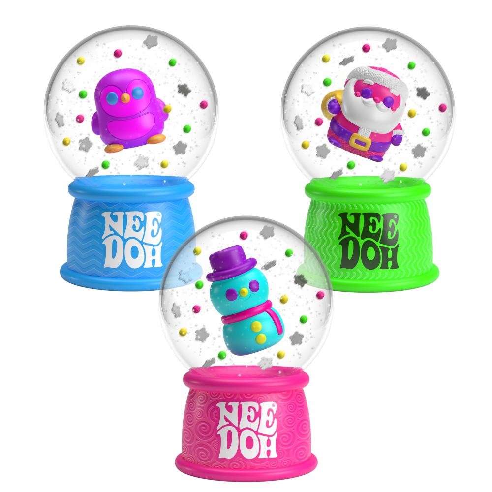 Schylling Fidget Toys Default NeeDoh - Squish n' Glow Snow Globe (Assorted Styles)