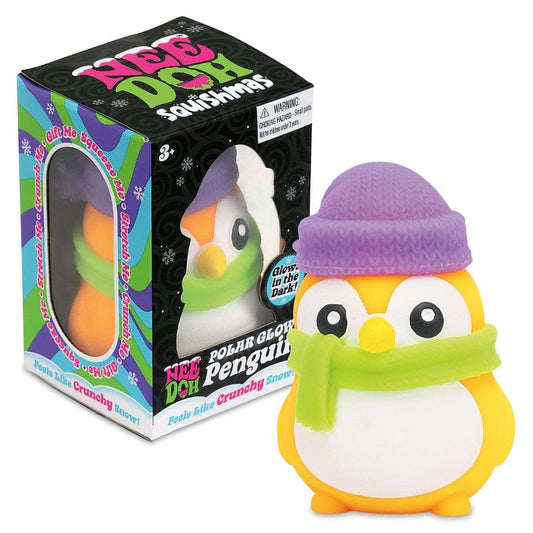Schylling Fidget Toys Default NeeDoh Squishmas - Polar Glow Penguin (Assorted Colors)