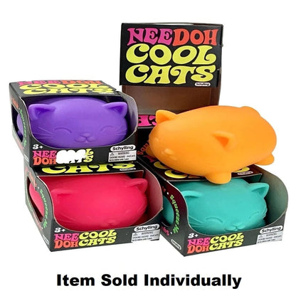 Schylling Fidget Toys Nee Doh - Cool Cats (Assorted Colors)