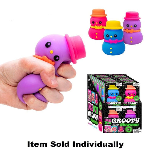 Schylling Fidget Toys Nee Doh - Groovy The Glowman (Assorted Styles)