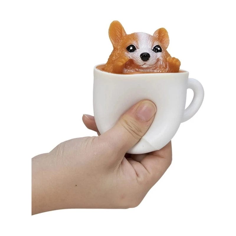 Schylling Gift Pup in a Cup Squishy (Assorted Styles)