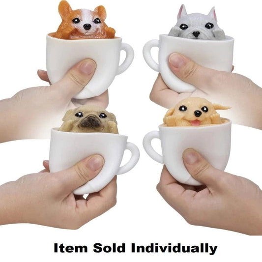 Schylling Gift Pup in a Cup Squishy (Assorted Styles)