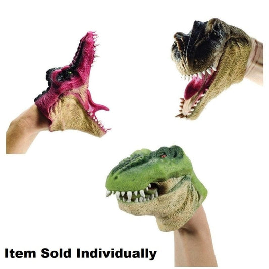 Schylling Hand Puppets Dinosaur Hand Puppet (Assorted Colors)