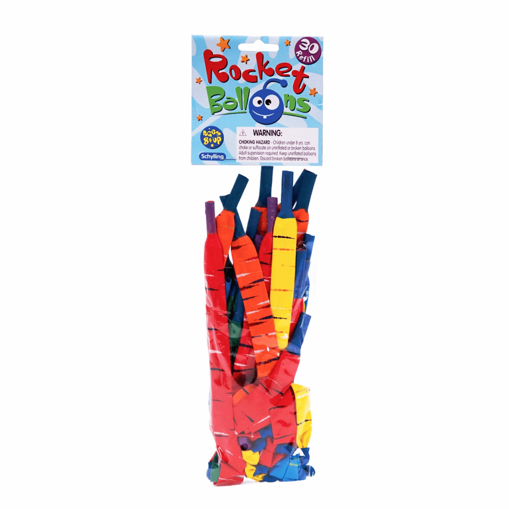 Schylling Physical Play Rocket Balloons Refill 30 pack