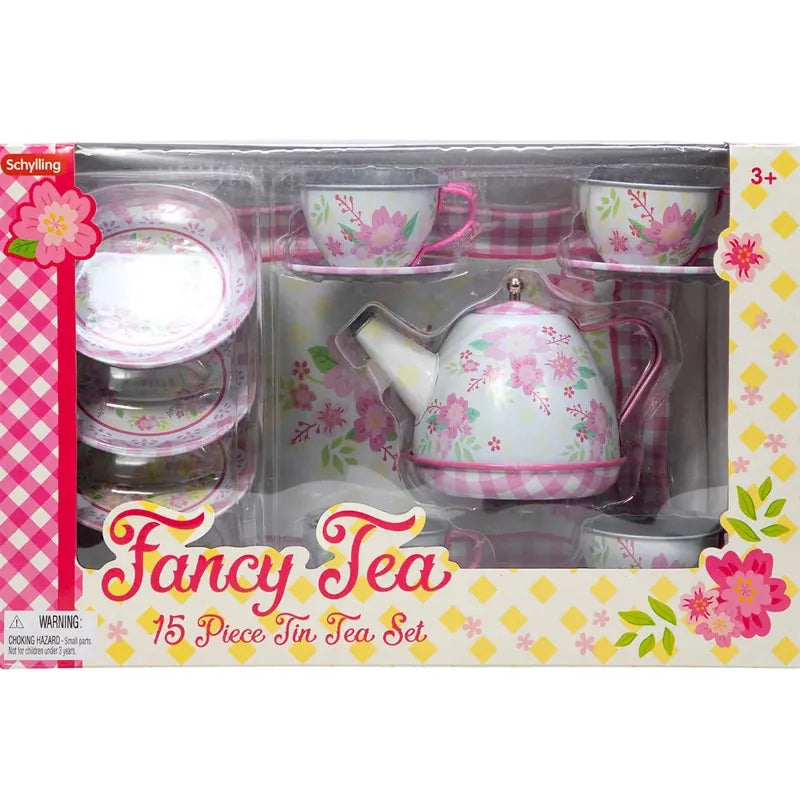 Schylling Pretend Play Fancy Tin Tea Set