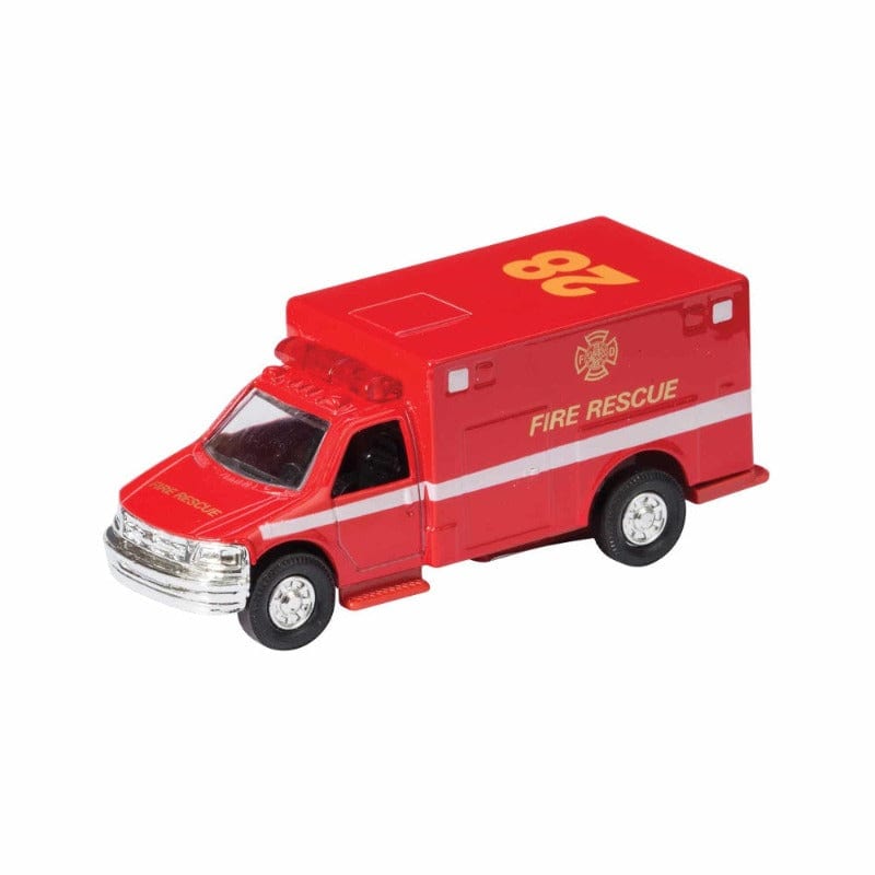 Schylling Pullback Vehicles Die Cast Ambulance & Fire Rescue Pullback (Assorted)