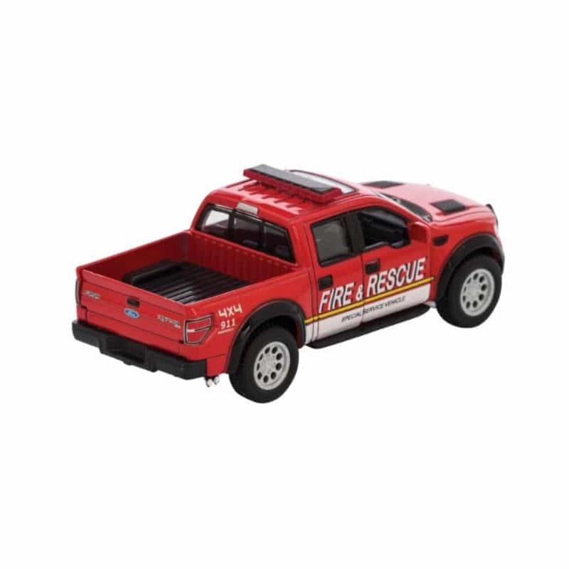 Schylling Pullback Vehicles Die Cast Police & Fire Rescue Raptor Trucks Pullback (Assorted Styles)