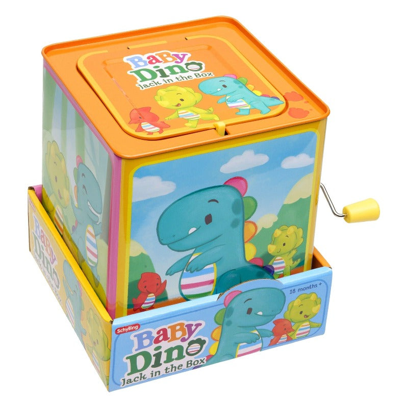 Schylling Toddler Baby Dino Jack In The Box