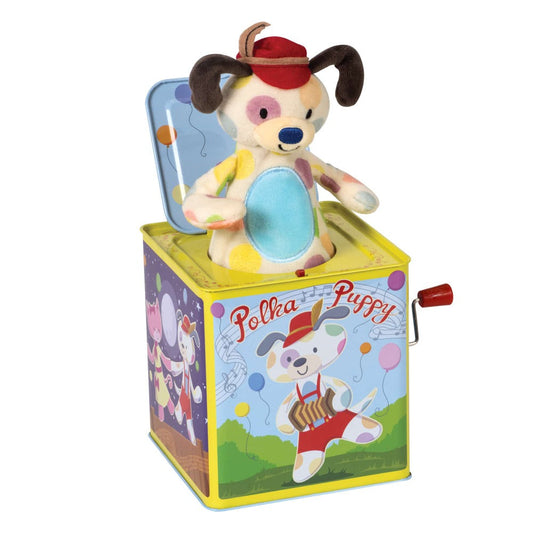 Schylling Toddler Default Polka Puppy Jack In Box