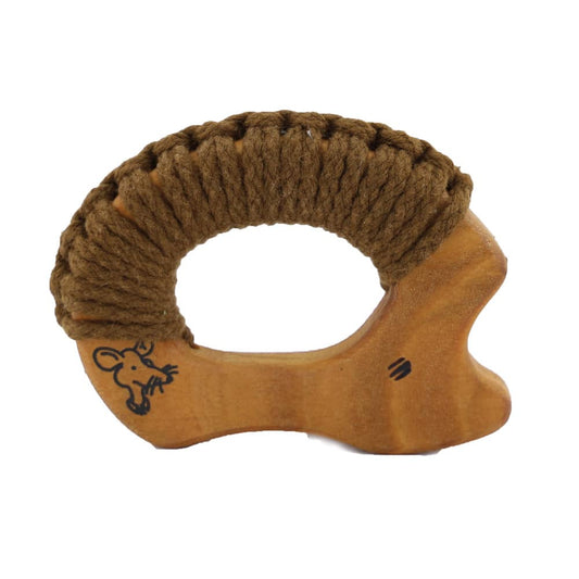 Senger Rattles & Teethers Wooden Yarn Hedgehog Teether