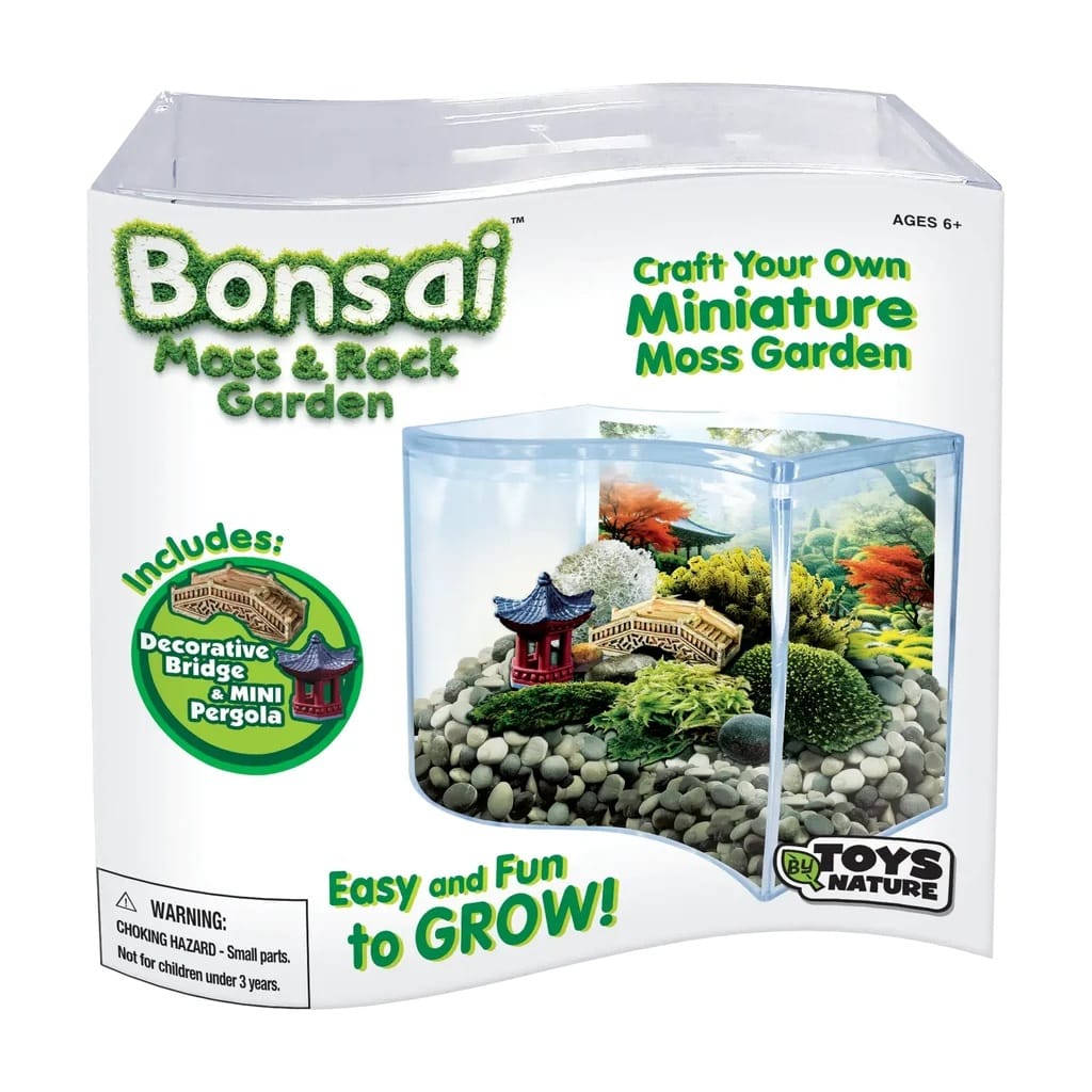 Silver Circle Plant Growing Kits Bonsai Moss & Rock Garden
