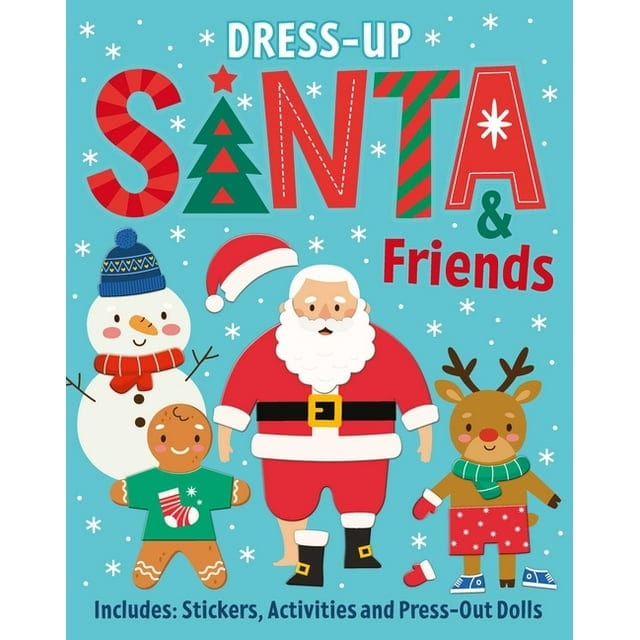 Simon and Schuster Activity Books Default Santa & Friends: Dress-Up Sticker Activity Book