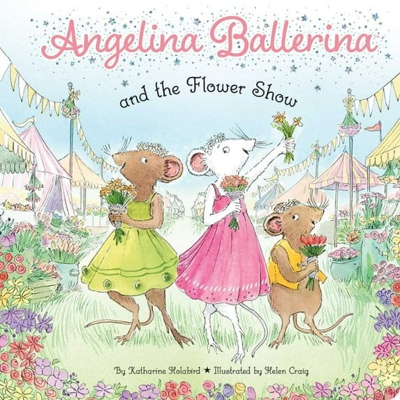 Simon and Schuster Board Books Angelina Ballerina and the Flower Show (Board Book)