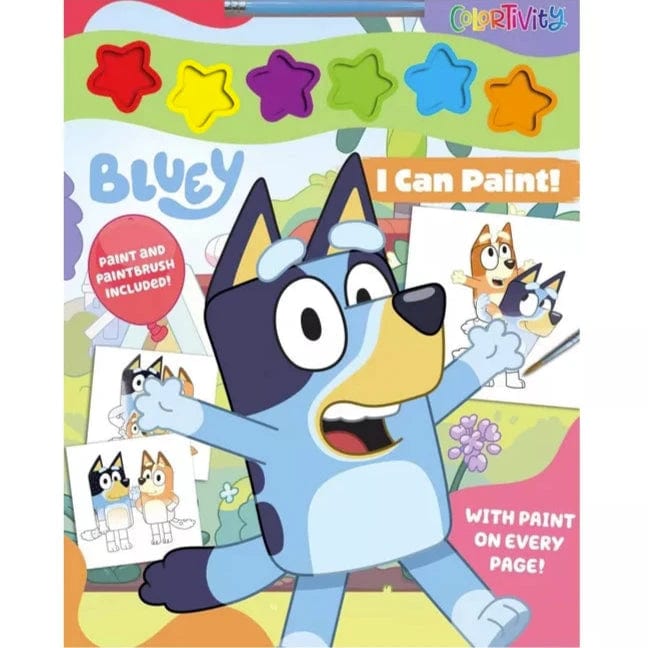 Simon and Schuster Coloring & Painting Books Default Bluey Colortivity: I Can Paint!