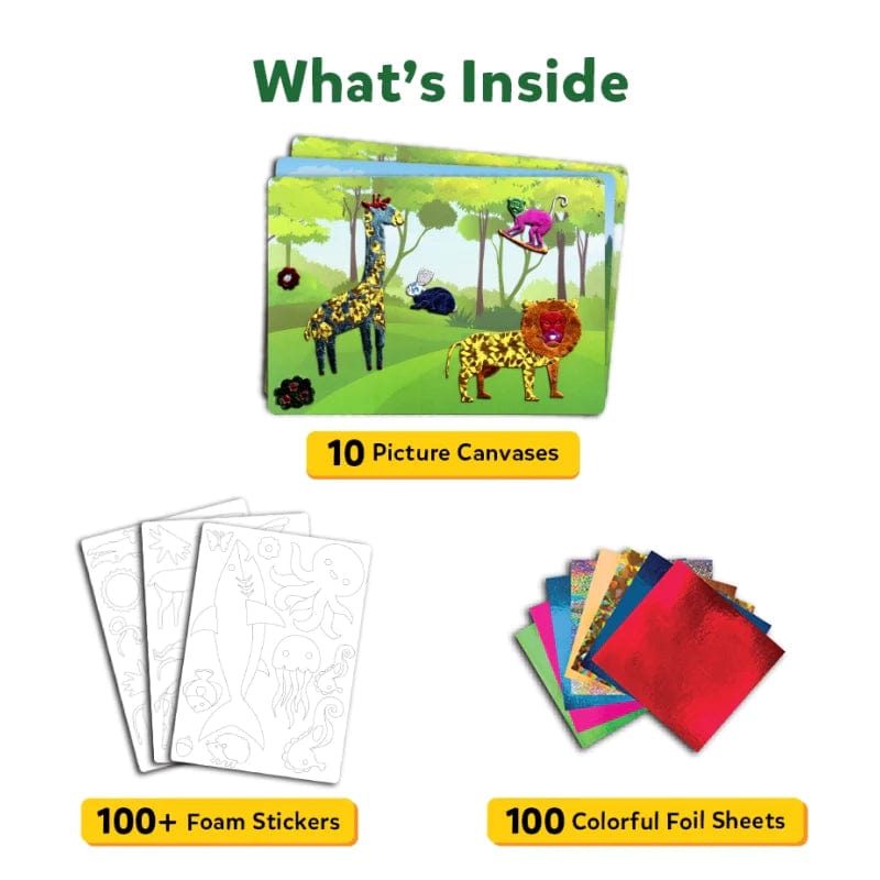 Skillmatics Art & Craft Activity Kits Default Foil Fun - World of Animals