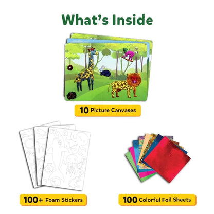 Skillmatics Art & Craft Activity Kits Default Foil Fun - World of Animals