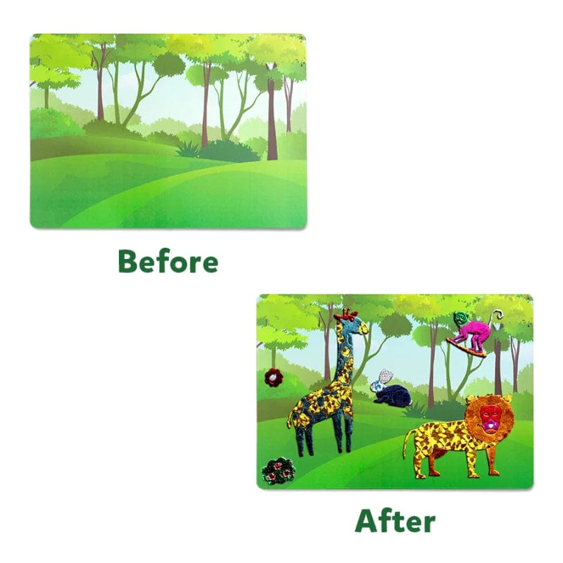 Skillmatics Art & Craft Activity Kits Default Foil Fun - World of Animals