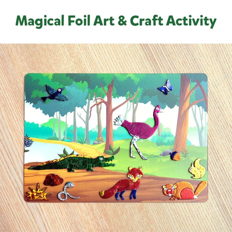 Skillmatics Art & Craft Activity Kits Default Foil Fun - World of Animals