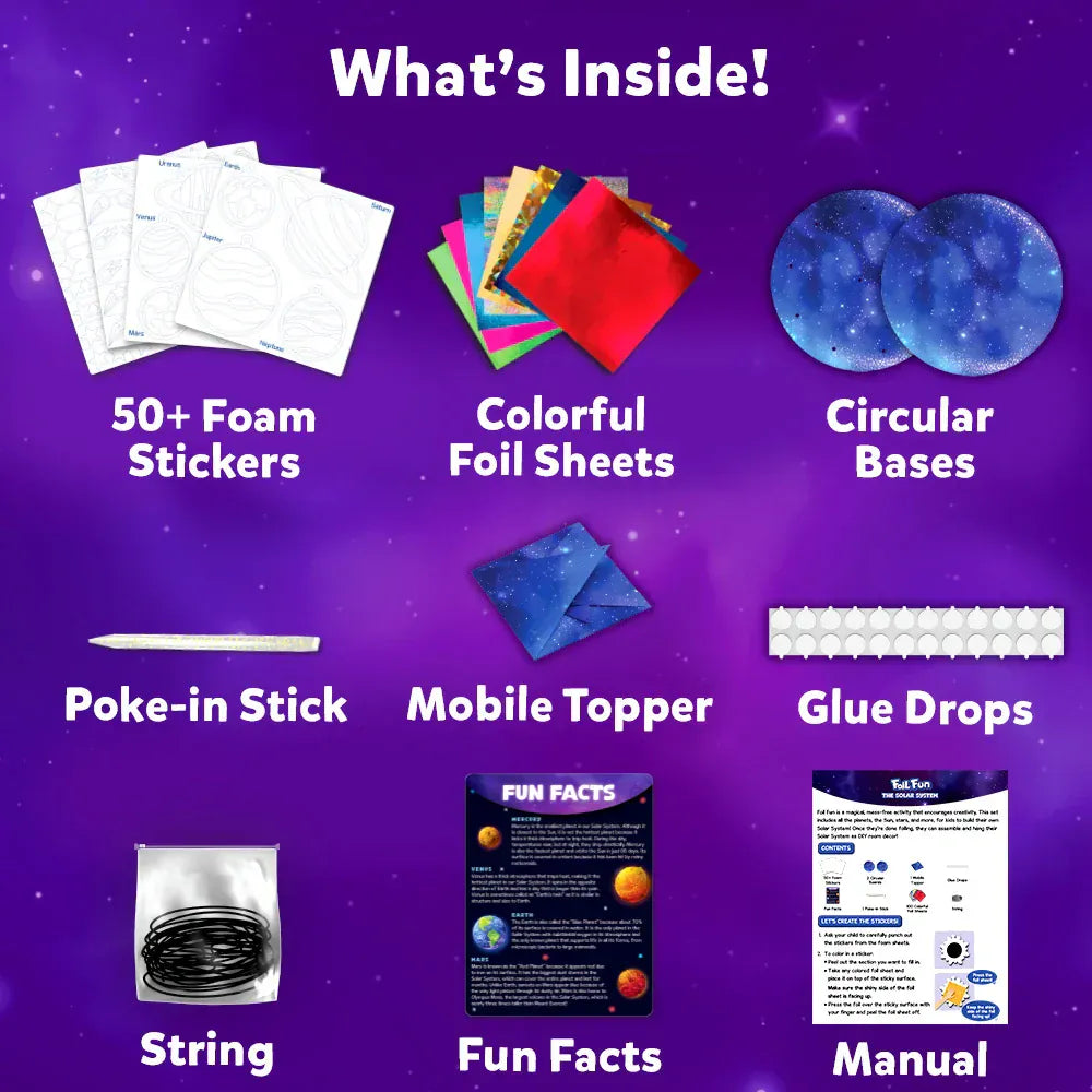 Skillmatics Art & Craft Activity Kits Foil Fun - Solar System