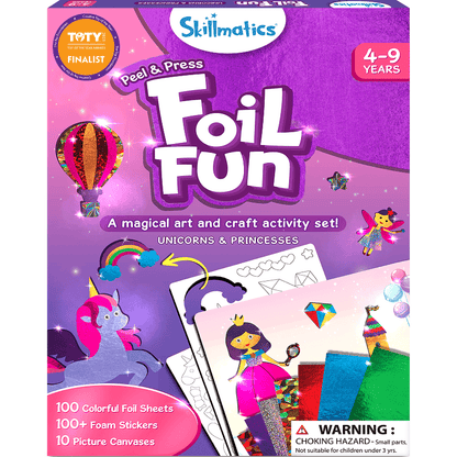 Skillmatics Art & Craft Activity Kits Foil Fun - Unicorns & Princesses