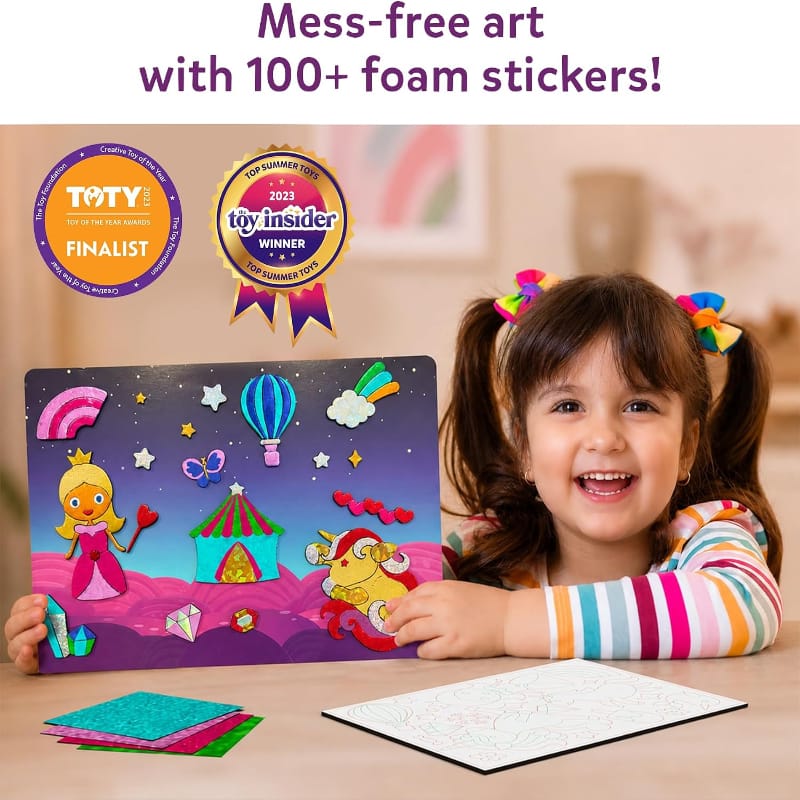 Skillmatics Art & Craft Activity Kits Foil Fun - Unicorns & Princesses