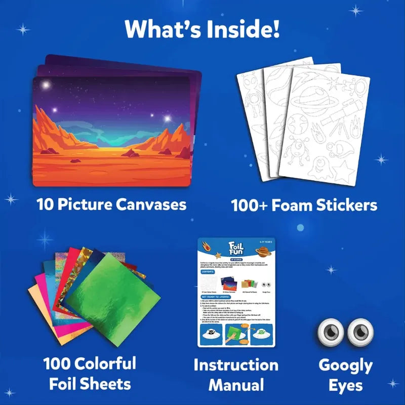 Skillmatics Art & Craft Activity Kits Foil Fun - Up in Space