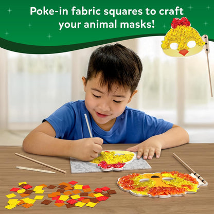 Skillmatics Art & Craft Activity Kits Poke in Art - Animal Masks
