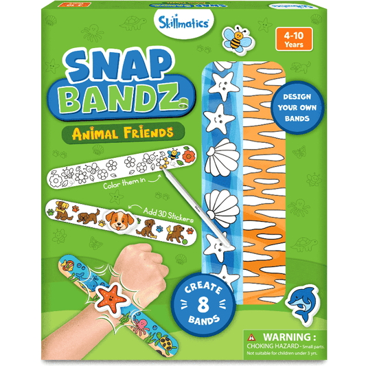 Skillmatics Art & Craft Activity Kits Snap Bandz Animal Friends
